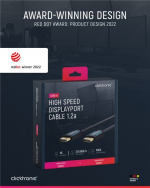 ClickTronic DisplayPort™-kabel Premiumkabel | 1x DisplayPort™-kontakt 1x DisplayPort™-kontakt | 5,0 m | UHD 4K @ 60 Hz ClickTronic DisplayPort™-kabel Premiumkabel | 1x DisplayPort™-kontakt 1x DisplayPort™-kontakt | 5,0 m | UHD 4K @ 60 Hz