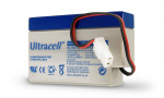 Ultracell Blybatteri 12 V, 0,8 Ah (UL0.8-12) AMP-kontakt Blybatteri