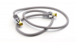 Goobay RJ45 patchkabel S/FTP (PiMF), 500 MHz, med CAT 7 råkabel, grå, 15 m LSZH halogenfri kabelhölje, koppar, RJ45-kontakt (CAT 6A)