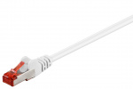 Goobay Patchkabel CAT 6, S/FTP (PiMF), vit, 2 m kopparledare (CU), halogenfri kabelhölje (LSZH)