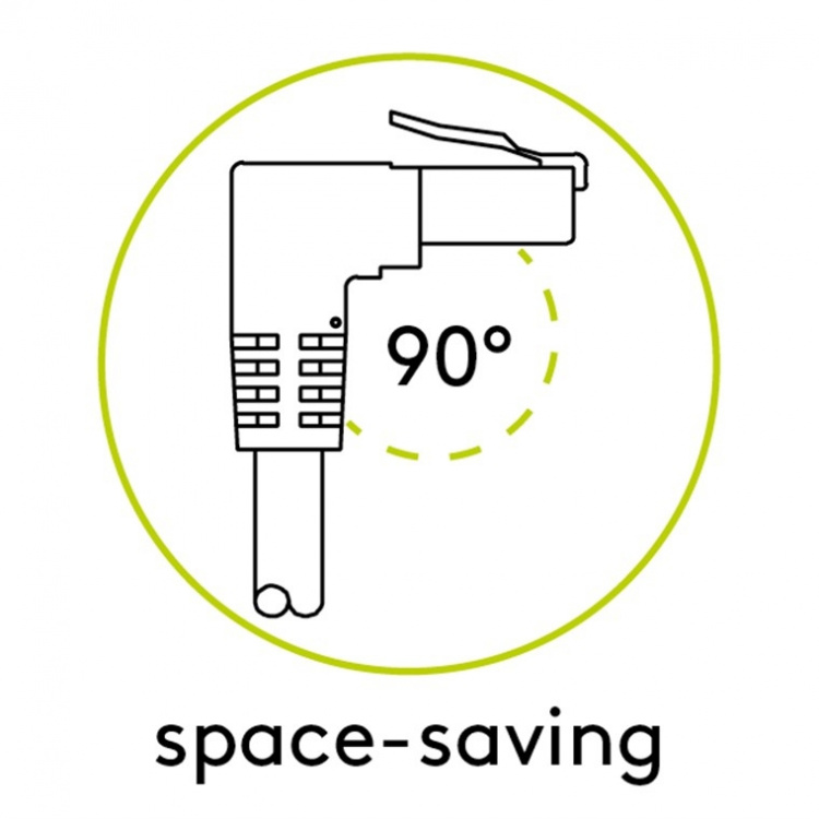 Goobay Patchkabel CAT 5e, 1x 90° vinklad, U/UTP, vit, 0,5 m kopparklädd aluminiumtråd (CCA), 1x RJ45-plugg 90 ° (8P8C) Goobay Patchkabel CAT 5e, 1x 90° vinklad, U/UTP, vit, 0,5 m kopparklädd aluminiumtråd (CCA), 1x RJ45-plugg 90 ° (8P8C)