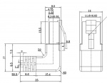 Goobay Patchkabel CAT 5e, 2x 90° vinklad, U/UTP, vit, 1 m kopparklädd aluminiumtråd (CCA), 2x RJ45-plugg 90 ° (8P8C)