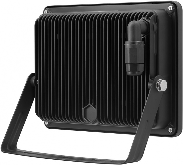 Goobay LED-strålkastare för utomhusbruk, 100 W med 8500 lm, neutralt vitt ljus (4000 K) och M16 kabelgenomföring, lämplig för utomhusbruk (IP65)