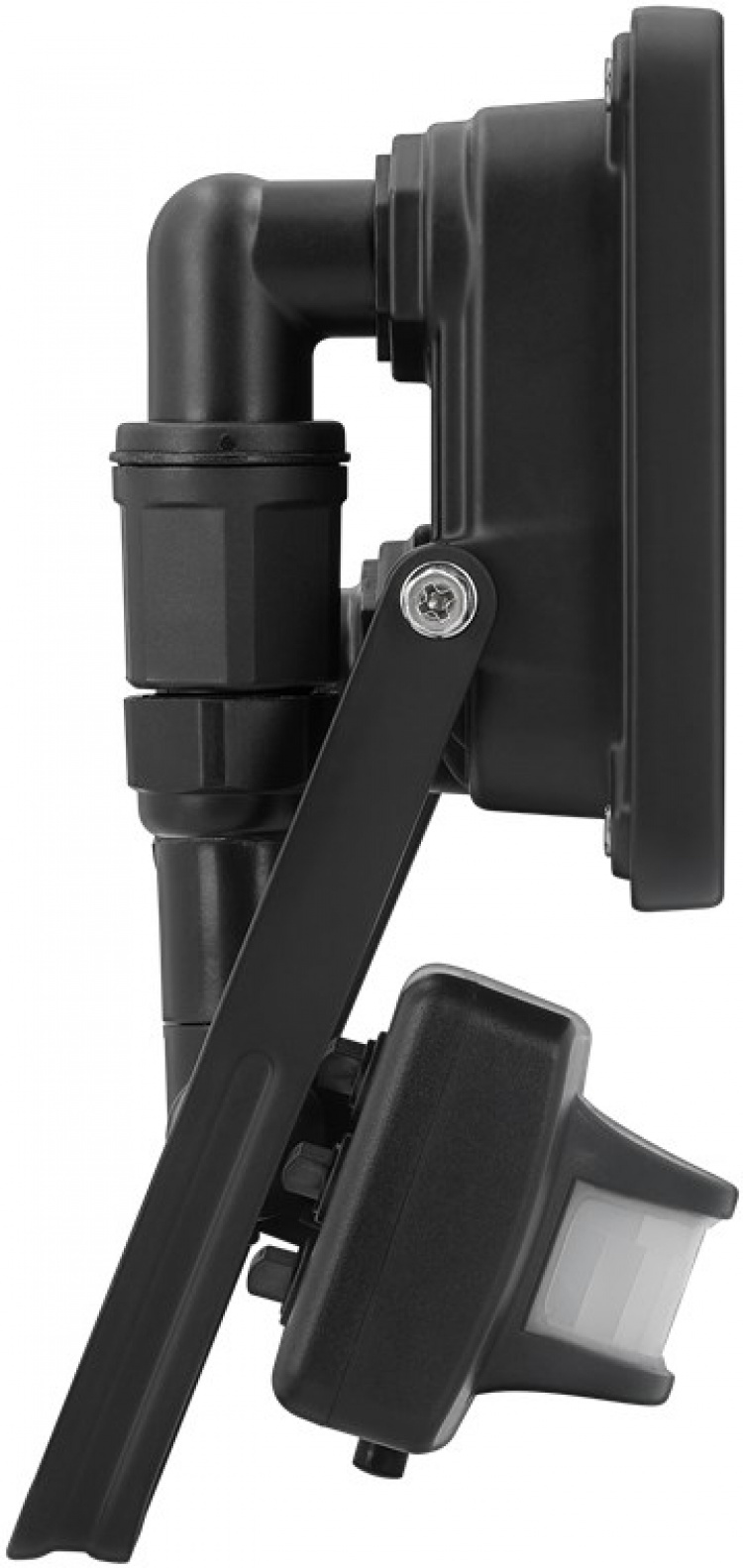 Goobay LED-strålkastare för utomhusbruk, 20 W, med rörelsedetektor med 1700 lm, neutralt vitt ljus (4000 K), PIR-sensor med ON/OFF-funktion och M16 kabelgenomföring, lämplig för utomhusbruk (IP44)