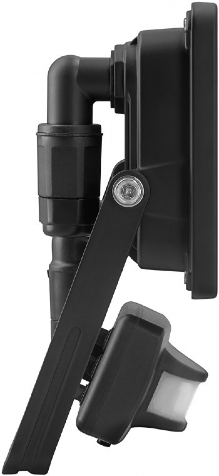 Goobay LED-strålkastare för utomhusbruk, 30 W, med rörelsedetektor med 2550 lm, neutralt vitt ljus (4000 K), PIR-sensor med ON/OFF-funktion och M16 kabelgenomföring, lämplig för utomhusbruk (IP44)