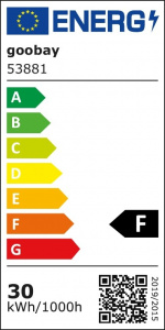 Goobay LED-strålkastare för utomhusbruk, 30 W, med rörelsedetektor med 2550 lm, neutralt vitt ljus (4000 K), PIR-sensor med ON/OFF-funktion och M16 kabelgenomföring, lämplig för utomhusbruk (IP44)