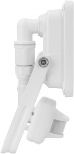 Goobay LED-strålkastare för utomhusbruk, 30 W, med rörelsedetektor med 2550 lm, neutralt vitt ljus (4000 K), PIR-sensor med ON/OFF-funktion och M16 kabelgenomföring, lämplig för utomhusbruk (IP44)