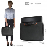 everki Sleeve (EKF808S17B) Bärbar dator för maskiner upp till 17,3-tums