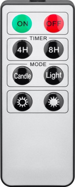 Goobay 20 trådlösa LED-julgranljus med terminaler och IR-fjärrkontroll för styrning av timrar, ljuslägen och dimmer