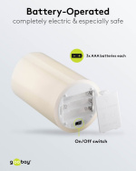 Goobay 3x 10 LED-flasklampor, inkl. timer atmosfärisk ljusdekoration för glasflaskor