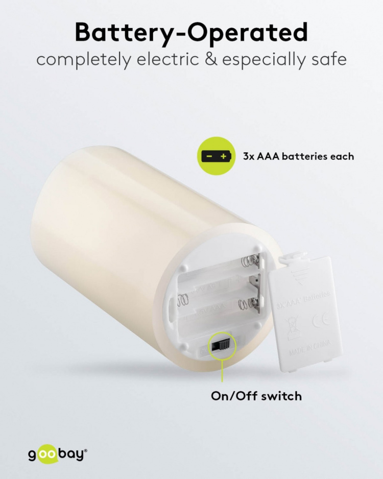 Goobay 3x 10 LED-flasklampor, inkl. timer atmosfärisk ljusdekoration för glasflaskor