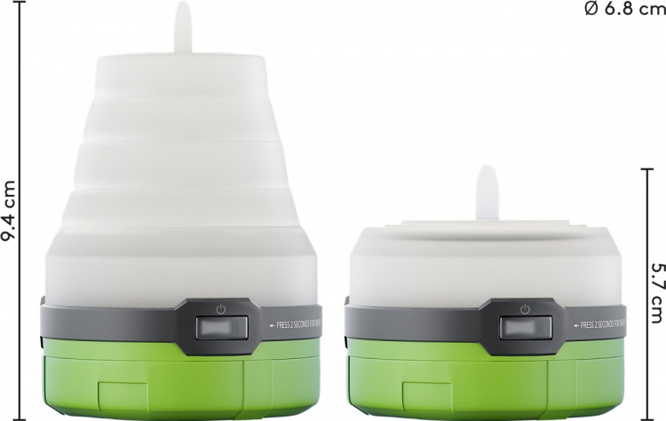 Goobay LED-campinglampa, 3-i-1, vikbar mångsidig medhjälpare för fritid, tillställningar, camping och andra friluftsaktiviteter Goobay LED-campinglampa, 3-i-1, vikbar mångsidig medhjälpare för fritid, tillställningar, camping och andra friluftsaktiviteter