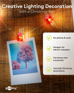 Goobay 10 LED fotoklipp ljusslinga 