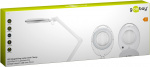 Goobay LED-förstoringslampa med klämma, 8 W, vit 650 lm, 127 mm kristallglaslins, 1,75x förstoring, 3 dioptrier