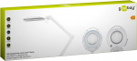 Goobay LED-förstoringslampa med klämma, 9 W, vit 80-730 lm, dimbar, 127 mm kristallglaslins, 1,75x förstoring, 3 dioptrier