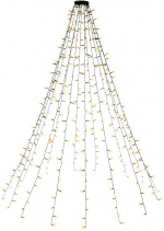Goobay 400 LED julgransbelysning med ring, timer och minnesfunktion, 8 ljuslägen, 24 V extern transformator, varmvitt (3000 K), för inomhus- och utomhusbruk (IP44) Goobay 400 LED julgransbelysning med ring, timer och minnesfunktion, 8 ljuslägen, 24 V extern transformator, varmvitt (3000 K), för inomhus- och utomhusbruk (IP44)