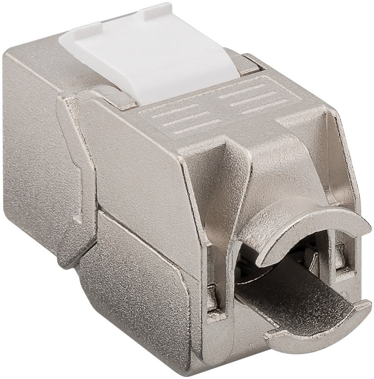 Goobay Keystone modul RJ45 CAT 8.1, STP, GHMT-certifierad 15,8 mm bred, crocodile typ, klämlist för IDC-montering (verktygsfri) Goobay Keystone modul RJ45 CAT 8.1, STP, GHMT-certifierad 15,8 mm bred, crocodile typ, klämlist för IDC-montering (verktygsfri)