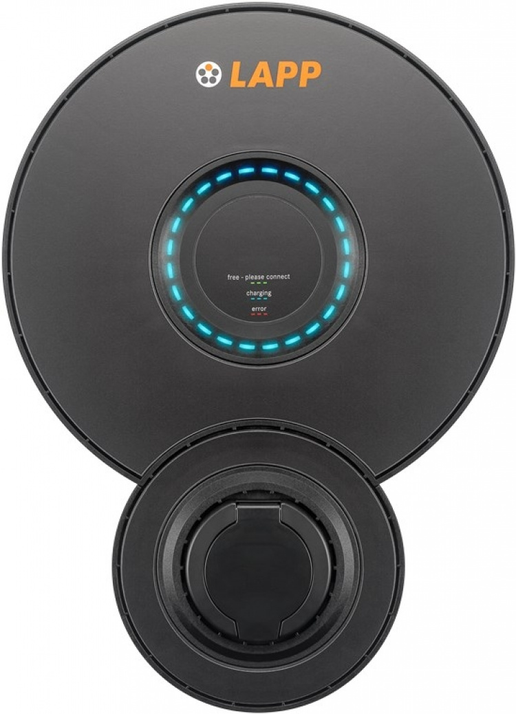 LAPP MOBILITY Wallbox Home Pro laddningsstation för elfordon (5555911100) upp till 11 kW, 16 A, för stationär laddning av hybrid- och elbilar med Typ 2-anslutning