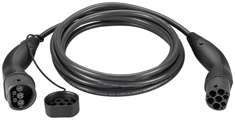 LAPP MOBILITY Laddkabel Typ 2, upp till 7,4 kW, 7 m, svart (5555934006) 32 A, 1-fas, för laddning av hybrid- och elbilar med Typ 2-anslutning LAPP MOBILITY Laddkabel Typ 2, upp till 7,4 kW, 7 m, svart (5555934006) 32 A, 1-fas, för laddning av hybrid- och elbilar med Typ 2-anslutning