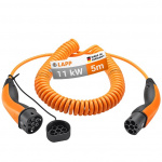 LAPP MOBILITY Spiral laddkabel Typ 2, upp till 11 kW, m, orange (5555936025) 20 A, 3-fas, för laddning av hybrid- och elbilar med Typ 2-anslutning LAPP MOBILITY Spiral laddkabel Typ 2, upp till 11 kW, m, orange (5555936025) 20 A, 3-fas, för laddning av hybrid- och elbilar med Typ 2-anslutning