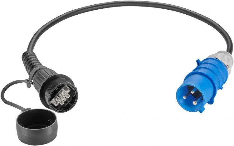 LAPP MOBILITY CEE-laddningsadapter Universal, upp till 7,4 kW, 1-fas (5555923002) 32 A, adapterkabel för LAPPs laddningsstationen Universal