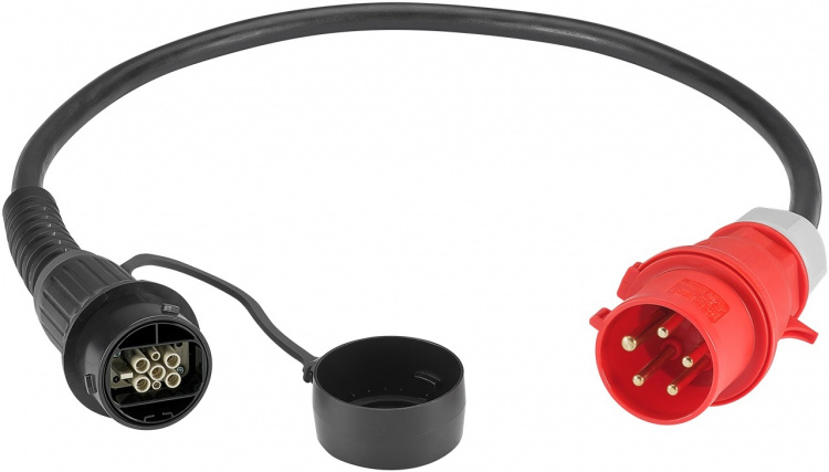 LAPP MOBILITY CEE-laddningsadapter Universal, upp till 22 kW, 3-fas (5555923001) 32 A, adapterkabel för LAPPs laddningsstationen Universal