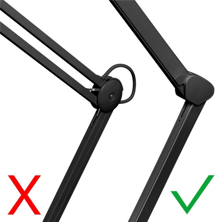 Goobay LED-förstoringslampa med klämma, 8 W, svart 650 lm, 127 mm kristallglaslins, 1,75x förstoring, 3 dioptrier Goobay LED-förstoringslampa med klämma, 8 W, svart 650 lm, 127 mm kristallglaslins, 1,75x förstoring, 3 dioptrier