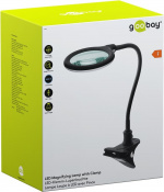 Goobay LED-förstoringslampa med klämma, 6 W, svart 480 lm, 100 mm glaslins, 1,75x förstoring, 3 dioptrier Goobay LED-förstoringslampa med klämma, 6 W, svart 480 lm, 100 mm glaslins, 1,75x förstoring, 3 dioptrier