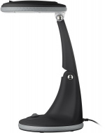 Goobay LED-förstoringslampa med stativ, 6 W, svart 450 lm, 100 mm glaslins, 1,75x förstoring, 3 dioptrier