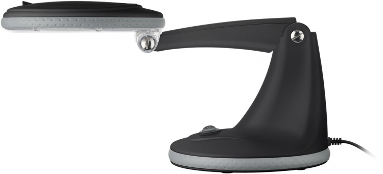 Goobay LED-förstoringslampa med stativ, 6 W, svart 450 lm, 100 mm glaslins, 1,75x förstoring, 3 dioptrier