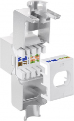 Goobay Keystone-modul RJ45 CAT 6A, STP, slim-line 14,7 mm bred, crocodile typ, klämlist för IDC-montering (verktygsfri) Goobay Keystone-modul RJ45 CAT 6A, STP, slim-line 14,7 mm bred, crocodile typ, klämlist för IDC-montering (verktygsfri)