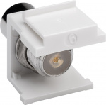 Goobay Keystone-modul, SAT/antenn IEC / koaxialplugg > F uttag 90 ° Goobay Keystone-modul, SAT/antenn IEC / koaxialplugg > F uttag 90 °