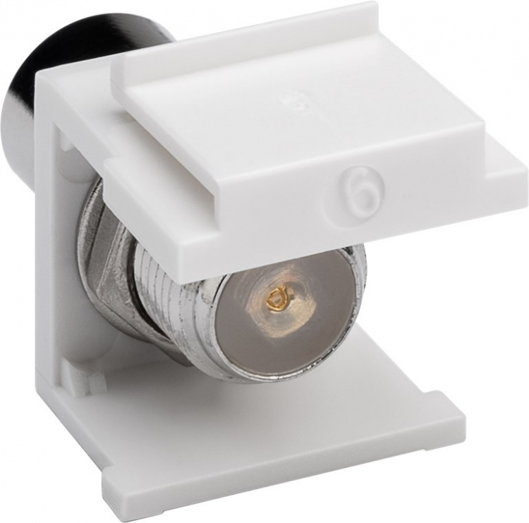 Goobay Keystone-modul, SAT/antenn IEC / koaxialplugg > F uttag 90 ° Goobay Keystone-modul, SAT/antenn IEC / koaxialplugg > F uttag 90 °