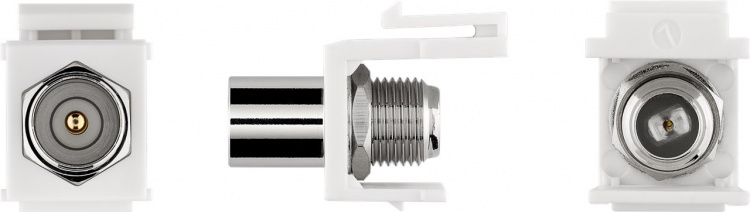 Goobay Keystone-modul, SAT/antenn IEC / koaxialplugg > F uttag 90 ° Goobay Keystone-modul, SAT/antenn IEC / koaxialplugg > F uttag 90 °