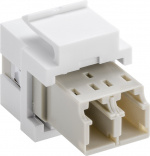 Goobay Keystone-modul, optisk kabel 17,2 mm bredd, 2 st. LC-duplex-uttag