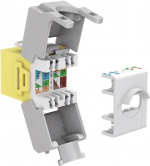 Goobay Keystone-modul RJ45 CAT 6A, UTP 16,5 mm bred, krokodiltyp, klämlist för verktygslös IDC-montering Goobay Keystone-modul RJ45 CAT 6A, UTP 16,5 mm bred, krokodiltyp, klämlist för verktygslös IDC-montering