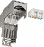 Goobay Keystone-modul RJ45 CAT 6, STP, 250 MHz 17,0 mm bred, krokodiltyp, för verktygslös IDC-montering, snap-in-system Goobay Keystone-modul RJ45 CAT 6, STP, 250 MHz 17,0 mm bred, krokodiltyp, för verktygslös IDC-montering, snap-in-system