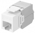 Goobay Keystone-modul RJ45 CAT 6A, UTP 16,5 mm bred, krokodiltyp, klämlist för verktygslös IDC-montering
