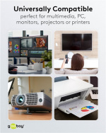 Goobay Förlängning för kylskåp, 1 m, vit Apparatkontakt C14 (kall apparatanslutning) > Apparatuttag C13 (kall apparatanslutning)