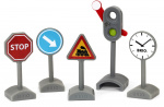 BRIO World 33864 - Set med trafikskyltar 5 st