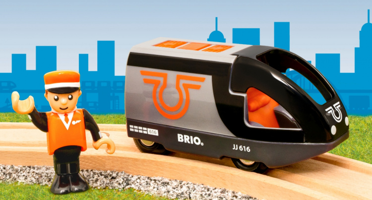 BRIO World 36047 - Batteridrivet passagerartåg