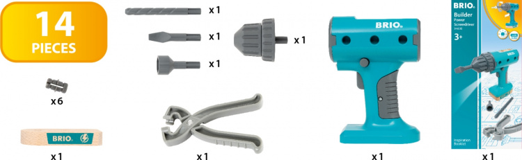 BRIO Builder 34600 - Batteridriven skruvdragare