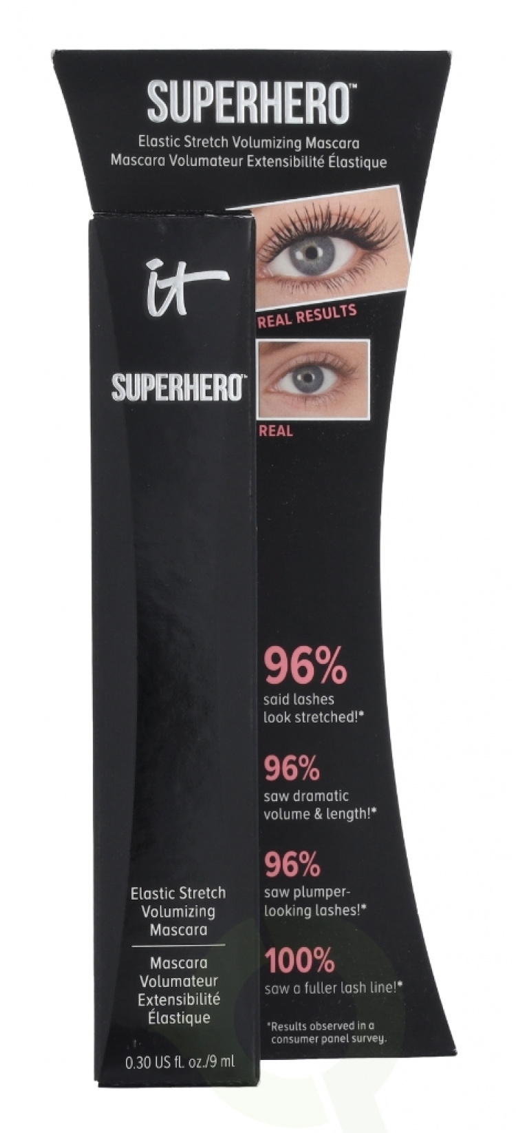 IT Cosmetics Superhero Elastic Stretch Volumizing Mascara 9 ml Super Black
