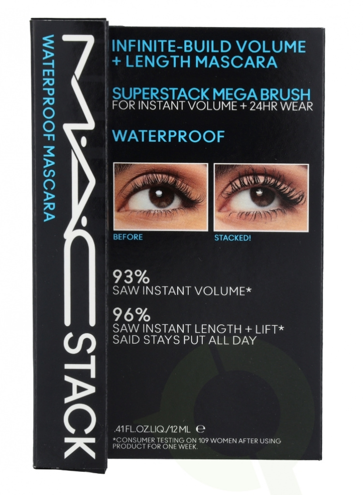 MAC Stack Waterproof Mascara 12 ml 0