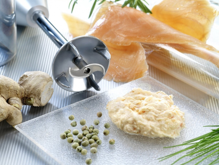 Bamix Kött & grönsakskniv Rostfri