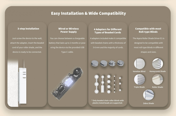 Aqara Roller Shade Driver E1 gardinkontroll