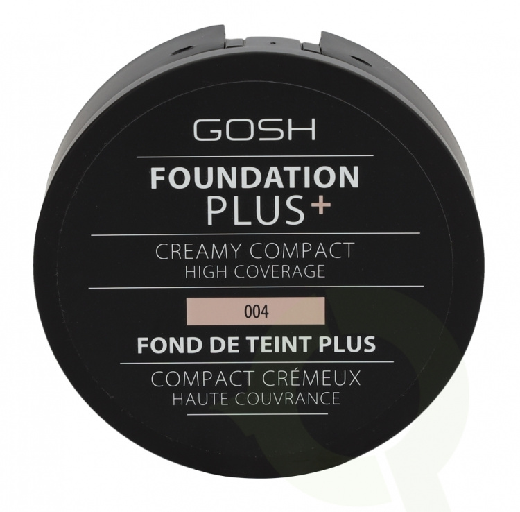 Gosh Foundation Plus + Creamy Compact High Coverage 9 gr Natural 004