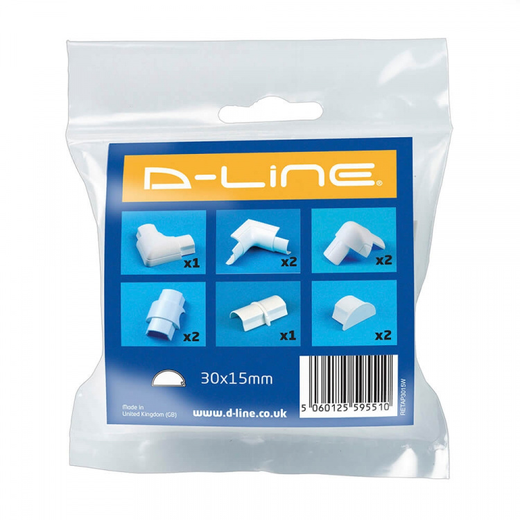D-LINE Tillbehörssats 30x15 Vit D-LINE Tillbehörssats 30x15 Vit