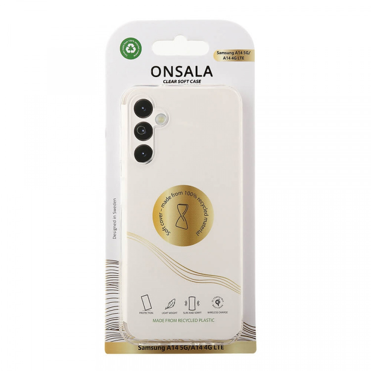 Onsala Mobilskal Återvunnen TPU Transparent - Samsung Galaxy A14 5G/A14 4G Onsala Mobilskal Återvunnen TPU Transparent - Samsung Galaxy A14 5G/A14 4G