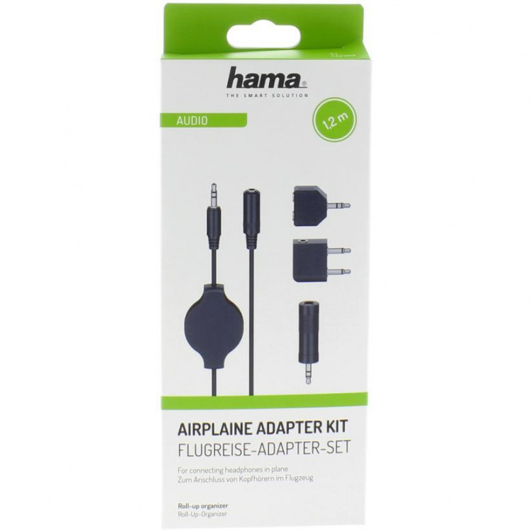 Hama Adapter Kit Inkl Kabel 3.5mm Roll-Up 1.2m